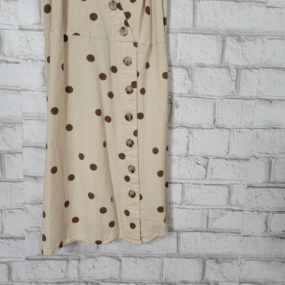 Blu Pepper linen blend polka dot dress - Picture 5 of 12